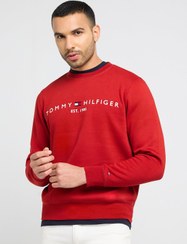 تصویر سویشرت یقه گرد لوگو برند Tommy Hilfiger Logo Crew Neck Sweatshirt