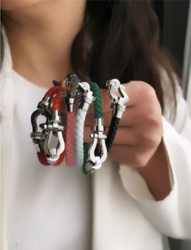 تصویر بنگل چرمی فرد استیل 