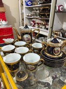 تصویر چای خوری چینی سورمه ای قدیمی 