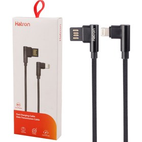 تصویر کابل آیفونی فست شارژ Hatron HC180I 2.4A 1m دو سر L Hatron HC180I 2.4A 1m Lightning cable