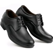 تصویر کفش مردانه چرم مجلسی طرح رویال ساده بندی ALBORZ 