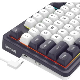 تصویر کیبورد گیمینگ ردراگون  FINKE QMK K715 Redragon FINKE QMK K715 Wireless Gaming Keyboard