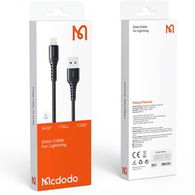 تصویر کابل تبدیل USB به لایتنینگ مک دودو مدل CA-2261 طول 1 متر Mcdodo CA-2261 USB To Lightning Cable 100cm