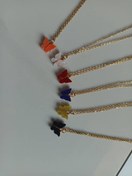 تصویر گردنبند زنانه مدل پروانه رنگی 