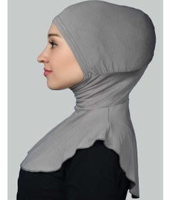 تصویر روسری زنانه آل‌توبه با یقه گردنی کاربردی - بونی ورزشی - خاکستری برند altobeh Al-Tobeh Women's Hijab Practical Neck Collar Hijab - Sports Bonnet - Gray