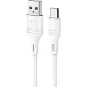 تصویر کابل شارژ بروفون مدل BX43 با سری تایپ سی BOROFONE BX43 CoolJoy charging data cable