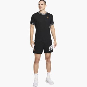 تصویر تی شرت تنیس مردانه نایک Nike Court Heritage T-Shirt - مشکی 