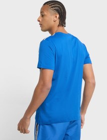 تصویر تی‌شرت یقه گرد با لوگوی لباس ساحلی برند Emporio Armani Beachwear Logo Crew Neck T-Shirt