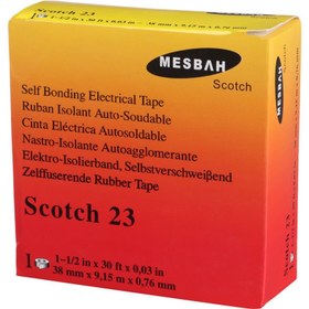 تصویر چسب آپارات Mesbah Scotch 23 Mesbah Scotch 23 38mm Rubber Splicing Tape