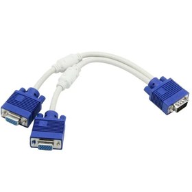 تصویر کابل 1 به 2 وی جی ای 1in2 VGA Cable 