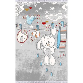 تصویر فرش کودک طرح خرگوش DC643 