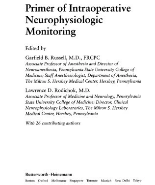 خرید و قیمت دانلود کتاب Primer of Intraoperative Neurophysiologic ...