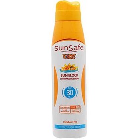 تصویر اسپری ضد آفتاب اس پی اف 30 كودك 150 میلی لیتر سان سیف Sunsafe Kids Sun Block Continious Spray