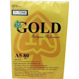 تصویر کاغذ A5 گلد ۵۰۰ عددی 