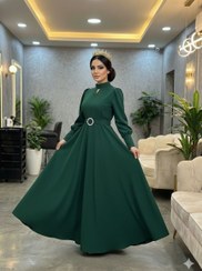 تصویر پیراهن مجلسی مازراتی سایز ۴۴-۴۶ سبز 