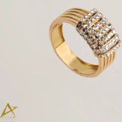 تصویر انگشتر طلا زنانه مدل A24 تراش دار 
