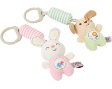 تصویر آویز تخت و کریر دارای دندانگیر نوزادی طرح حیوانات Gbee 