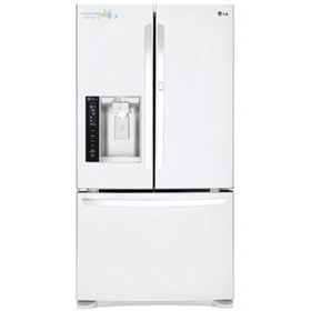 تصویر یخچال فریزر درب فرانسوی ال جی 28 فوت سفید مدل LG MDF62W French Door Refrigerator 
