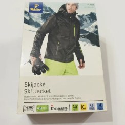 تصویر کاپشن اسکی مردانه مشکی چیبو آلمان سایز 58-56 