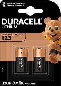 تصویر باتری لیتیومی دوراسل DURACELL-CR123 B2 