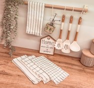 تصویر دستمال اشپزخانه تزیینی طرح ایکیا پارچه وارداتی 