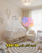 تصویر تخت کنار مادر 120/75. مدل پتروس Thakht Kodak