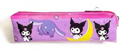 تصویر جامدادی تک زیپ چرمی طرح کرومی 