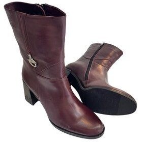 تصویر چکمه و بوت زنانه های پاشنه بلند چرمی BORDEAUX TUFAN SHOES 