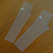 تصویر شلوار یک چهارم (جزوه نویسی) پلکسی شفاف 