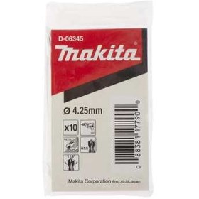 تصویر مته فلز ماکیتا مدل D-06345 شماره 4.2 ا Makita D-06345 HSS Metal Drill Bit No. 4.2 Makita D-06345 HSS Metal Drill Bit No. 4.2