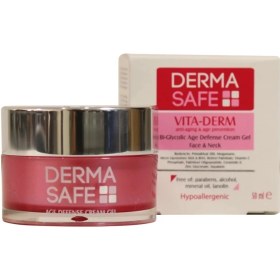 تصویر کرم ژل ضد‌چروک و مغذی پوست حجم 50 میل درماسیف Dermasafe Anti-Wrinkle and Nourishing Gel Cream, 50ml