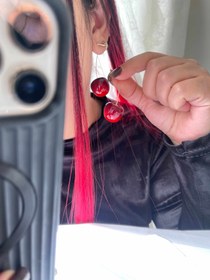 تصویر کد 210 گوشواره گیلاس 