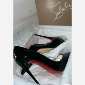 تصویر کفش مجلسی زنانه مدل استیلتو رنگ مشکی ارتفاع پاشنه ۱۰ سانت 