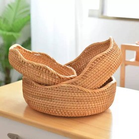 تصویر سبدحصیری ۳تایی 