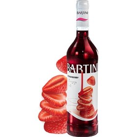 تصویر سیروپ توت فرنگی بارتینی Bartini Strawberry Syrup شربت و آبمیوه بارتینی 700 میلی لیتر توت فرنگی 900 گرم یک عددی