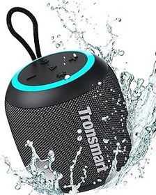 تصویر Tronsmart Bluetooth Speaker T7 Mini 15W, Portable Wireless Speaker with LED Lights Stereo Sound IPX7, AUX, Micro SD, TF Card, USB, Black 