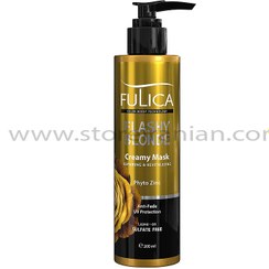 تصویر کرم مو پمپی تقویت کننده و ترمیم کننده موهای بلوند فولیکا حجم 200 میلی لیتر Fulica Flashy Blonde Repairing and Revitalizing Hair Cream 200ml