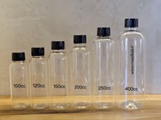 تصویر بطری پلاستیکی ۱۵۰ میل ۱۰۰ عددی با درب آب بند 