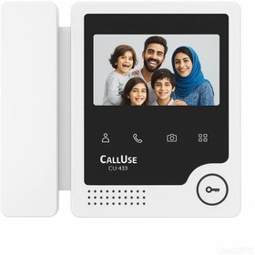 تصویر مانیتور آیفون تصویری کالیوز مدل CU-433 سایز ۴.۳ اینچ حافظه‌دار 