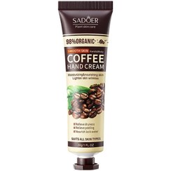 تصویر کرم دست تیوپی مرطوب کننده قهوه سادور SADOER Coffee moisturizing hand cream