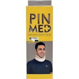 تصویر گردنبند نیمه سخت مدل 3002 پین مد سایز لارج Pin Med Rigid Splint Cervical Collar Code 3002 Large