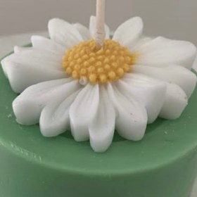 تصویر شمع گل بابونه قالبی 