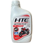 تصویر روغن موتور سیکلت اچ تی سی مدل 10W40 حجم ۱ لیتر 