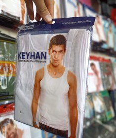 تصویر زیر پیراهن رکابی مردانه برند کیهان جنس پنبه - رکابی / سفید / Xl 