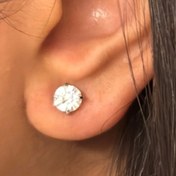 تصویر گوشواره دیامرا مدل الماس ریز Diamara earrings with small diamonds
