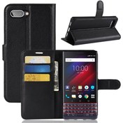 تصویر Litchi Skin PU Leather Leather Wallet Wallet Wands برای Blackberry Key2 LE 