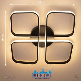 تصویر لوستر سقفی مدل مربع 