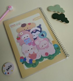 تصویر دفتر ۶۰ برگ حاشیه‌دار مجلد نهال - طرح۱۳ 