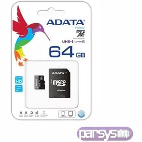 تصویر کارت حافظه 64 گیگ ADATA microSD ای دیتا 