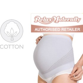 تصویر گن بارداری با الیاف نقره ریلکس مترنیتی کد 5400 Maternity Girdle with silver fiber Relaxmaternity 